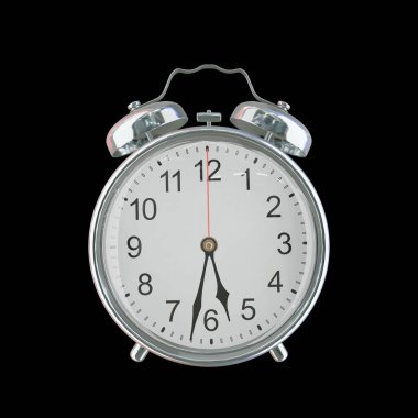 Akşam 5: 32 veya AM Vintage Çelik Alarm Saati