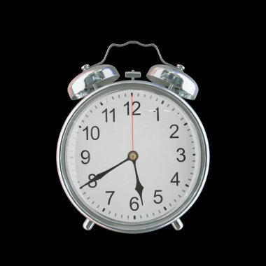 Akşam 5: 40 ya da AM Vintage Çelik Alarm Saati