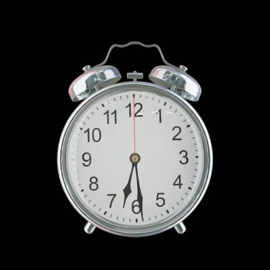 Akşam 6: 29 ya da AM Vintage Çelik Alarm Saati