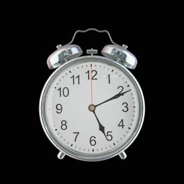 Akşam 5: 11 veya AM Vintage Çelik Alarm Saati