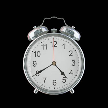 Öğleden Sonra 4: 40 veya AM Vintage Çelik Alarm Saati
