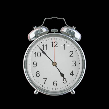 Öğleden Sonra 4: 53 veya AM Vintage Çelik Alarm Saati