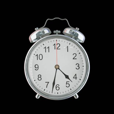 Öğleden Sonra 4: 32 veya AM Vintage Çelik Alarm Saati