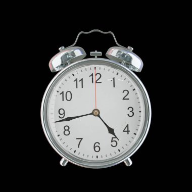 Öğleden Sonra 4: 43 veya AM Vintage Çelik Alarm Saati