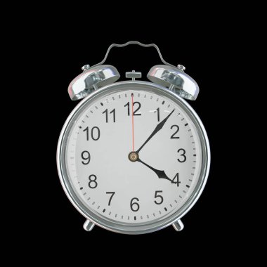 Öğleden Sonra 4: 07 veya AM Vintage Çelik Alarm Saati