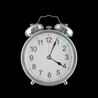 Öğleden Sonra 4: 04 veya AM Vintage Çelik Alarm Saati