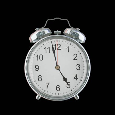 Akşam 4: 58 ya da AM Vintage Çelik Alarm Saati