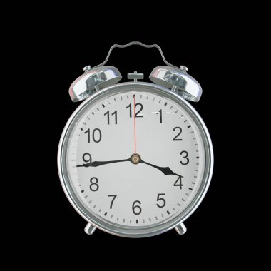 Öğleden Sonra 3: 44 veya AM Vintage Çelik Alarm Saati