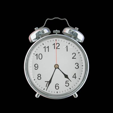 Öğleden Sonra 4: 34 veya AM Vintage Çelik Alarm Saati