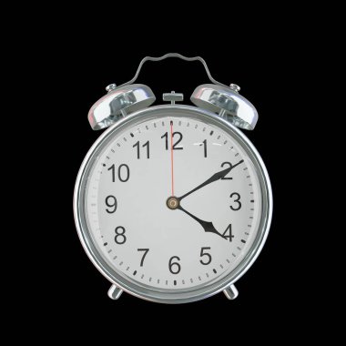 Öğleden Sonra 4: 10 veya AM Vintage Çelik Alarm Saati