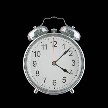 Akşam 4: 08 ya da AM Vintage Çelik Alarm Saati