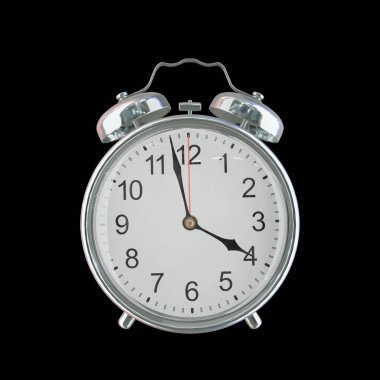 Öğleden Sonra 3: 58 veya AM Vintage Çelik Alarm Saati