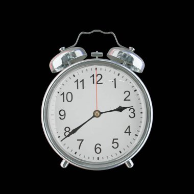 Saat 22.39 veya AM Vintage Çelik Alarm Saati