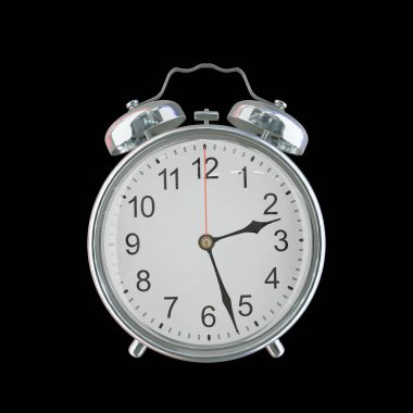 Öğleden Sonra 2: 27 veya AM Vintage Çelik Alarm Saati