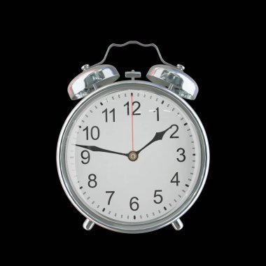 01: 47 ya da PM Vintage Çelik Alarm Saati