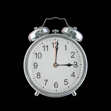 Öğleden Sonra 3: 01 veya AM Vintage Çelik Alarm Saati