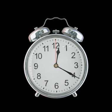 12: 20 ya da PM Vintage Çelik Alarm Saati