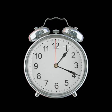 01: 19 ya da PM Vintage Çelik Alarm Saati