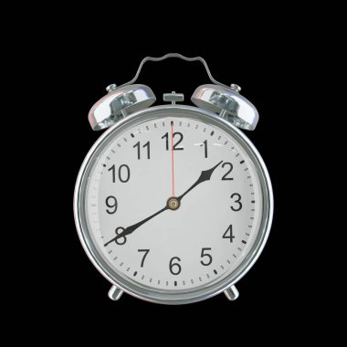 01: 40 ya da PM Vintage Çelik Alarm Saati