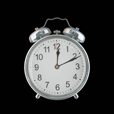 Saat 12: 11 veya PM Vintage Çelik Alarm Saati