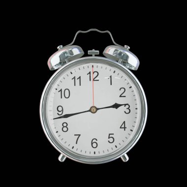 Saat 22.43 veya AM Vintage Çelik Alarm Saati