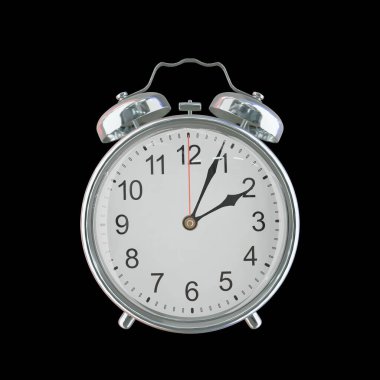 Öğleden Sonra 2: 04 veya AM Vintage Çelik Alarm Saati