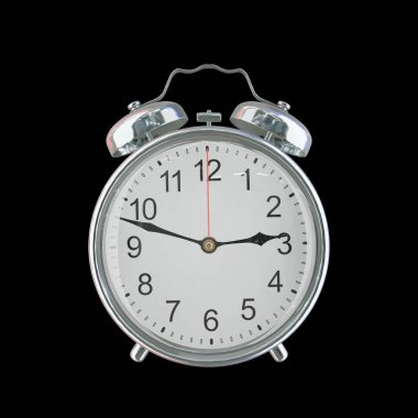 Saat 22.48 veya AM Vintage Çelik Alarm Saati