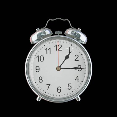 01: 15 ya da PM Vintage Çelik Alarm Saati