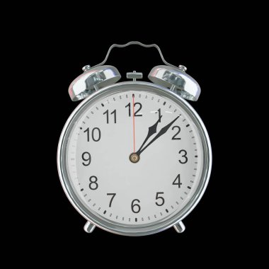 01.00 08m veya PM Vintage Çelik Alarm Saati