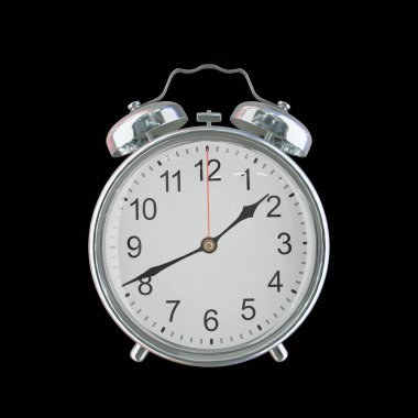 01: 41 ya da PM Vintage Çelik Alarm Saati