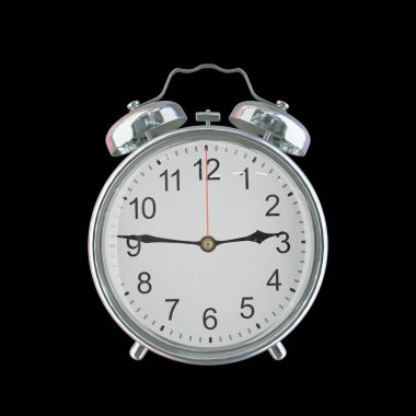 Saat 22.46 veya AM Vintage Çelik Alarm Saati