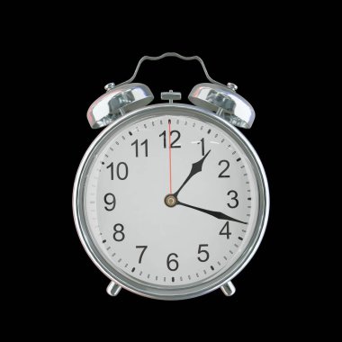 01: 18 ya da PM Vintage Çelik Alarm Saati