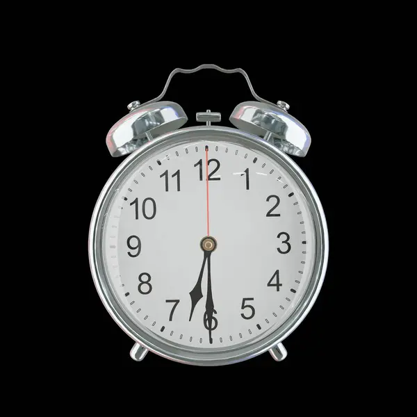 Akşam 6: 30 veya AM Vintage Çelik Alarm Saati