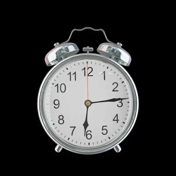 Akşam 6: 14 veya AM Vintage Çelik Alarm Saati