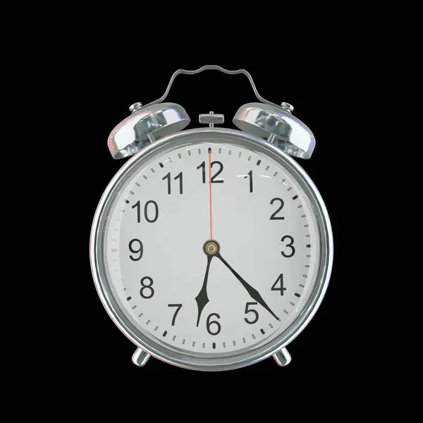 Akşam 6: 23 veya AM Vintage Çelik Alarm Saati