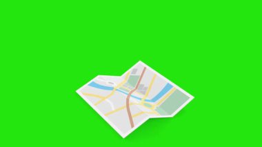 Los Angeles 'tan New York' a Uçak, Harita ve Yeşil Ekran ile 3D Uçuş Animasyonu