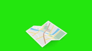 3D New York 'u Mexico City Seyahat Animasyonuna dönüştürdü Uçak ve Yeşil Ekranlı Harita
