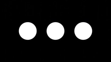 Üç Nokta Yumuşak Nabız Animasyonu (124), Dalgalanma Şablonu 'nda Pürüzsüz Küçültme ve Genişleme Efekti (124), Siyah Arkaplanda Beyaz Çemberler