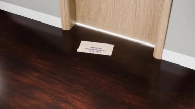 Kapının Altında Gelen Bir Mesajın 3B Canlandırması Yazılı: 