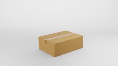 3D Karton Kutu Animasyonu Konfeti ile ayakkabıda sadece% 50 indirim yapıyor.