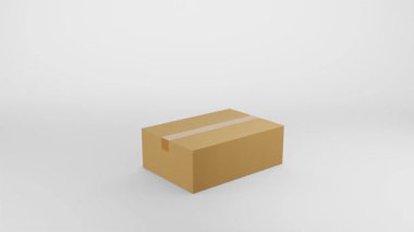 3 boyutlu karton kutu animasyonu, Confetti ile satışlarda% 45 indirim sağlıyor.