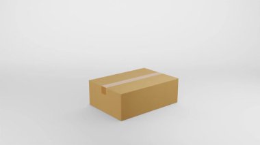 3 boyutlu karton kutu animasyonu gösteriyor ki Konfeti siparişinizde% 100 indirim var.