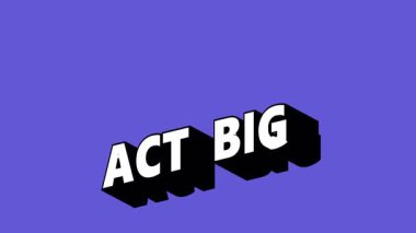 Renk Değiştiren Arkaplan ile Grafiti Biçiminde ACT Büyük Metni