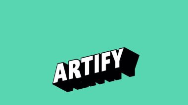 Renk Değiştiren Arkaplanlı Graffiti Biçiminde ARTIFY Metni