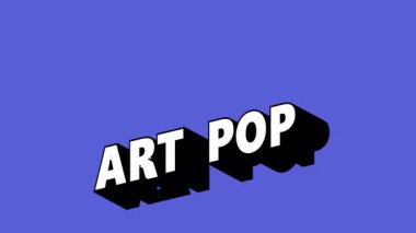 Renk Değiştiren Arkaplanlı Graffiti Biçimli POP Metni