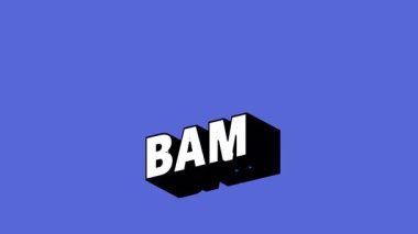 Renk Değiştiren Arkaplan ile Graffiti BAM Metni