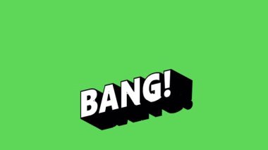 BANG! Renk Değiştiren Arkaplan ile Graffiti Biçiminde Metin