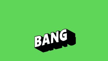 Renk Değiştiren Arkaplan ile Graffiti Stili BANG Metni