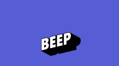 Renk Değiştiren Arkaplan ile Graffiti Biçiminde BeEP Metni