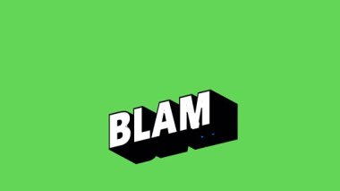 Renk Değiştiren Arkaplan ile Graffiti Biçimli BLAM Metni